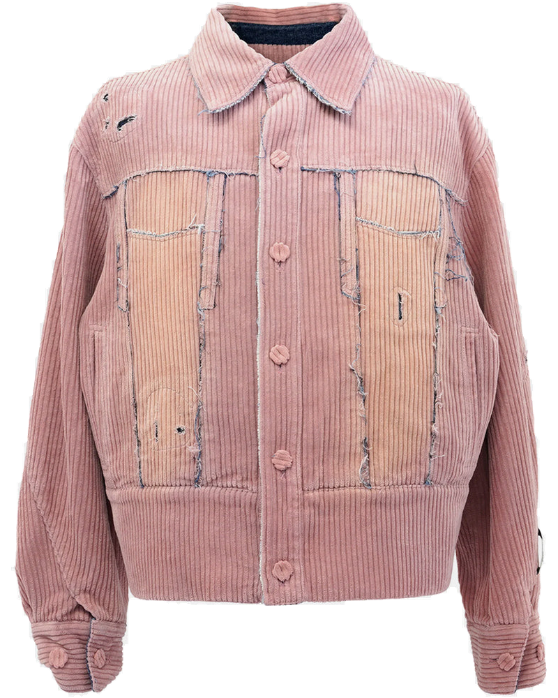 Оригінальна Pink Corduroy Trucker Jacket Ader error