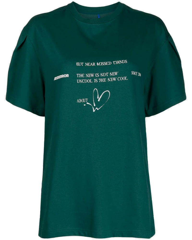 Green Artwork Logo-Print T-Shirt Ader error оригінал – Купити в Україні