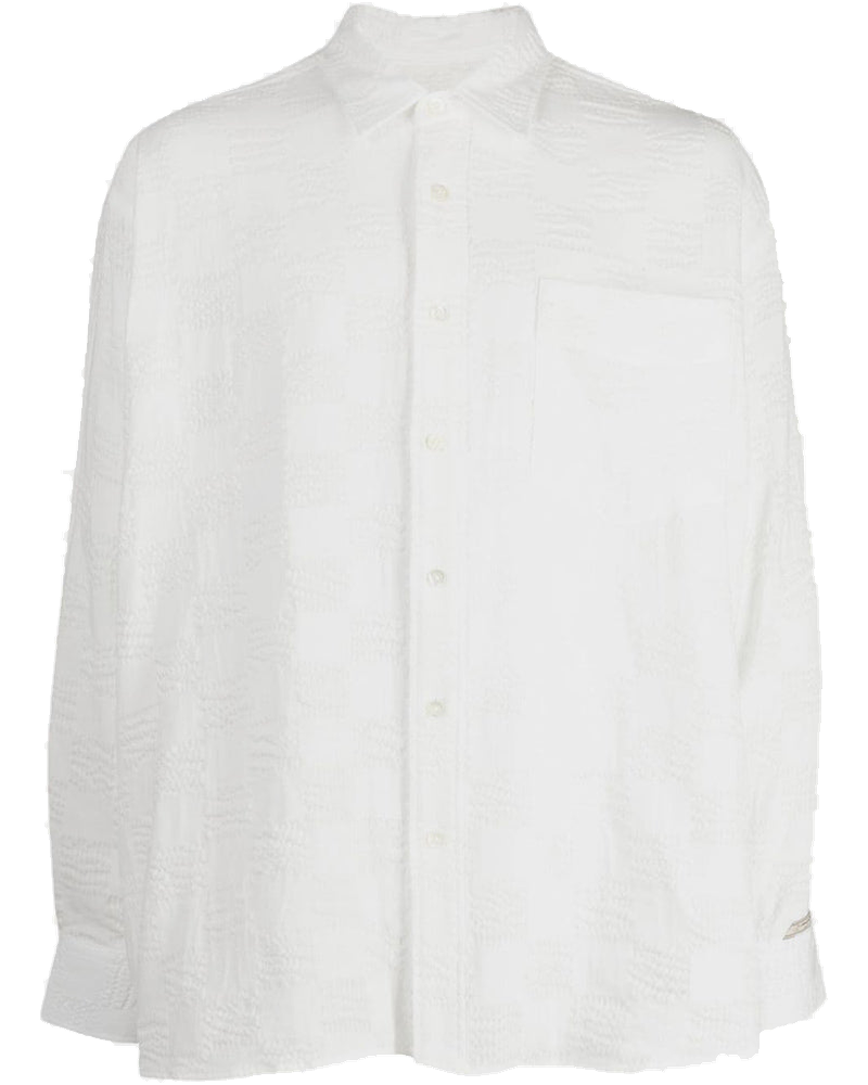 Оригінальна White Textured-Finish Shirt Ader error