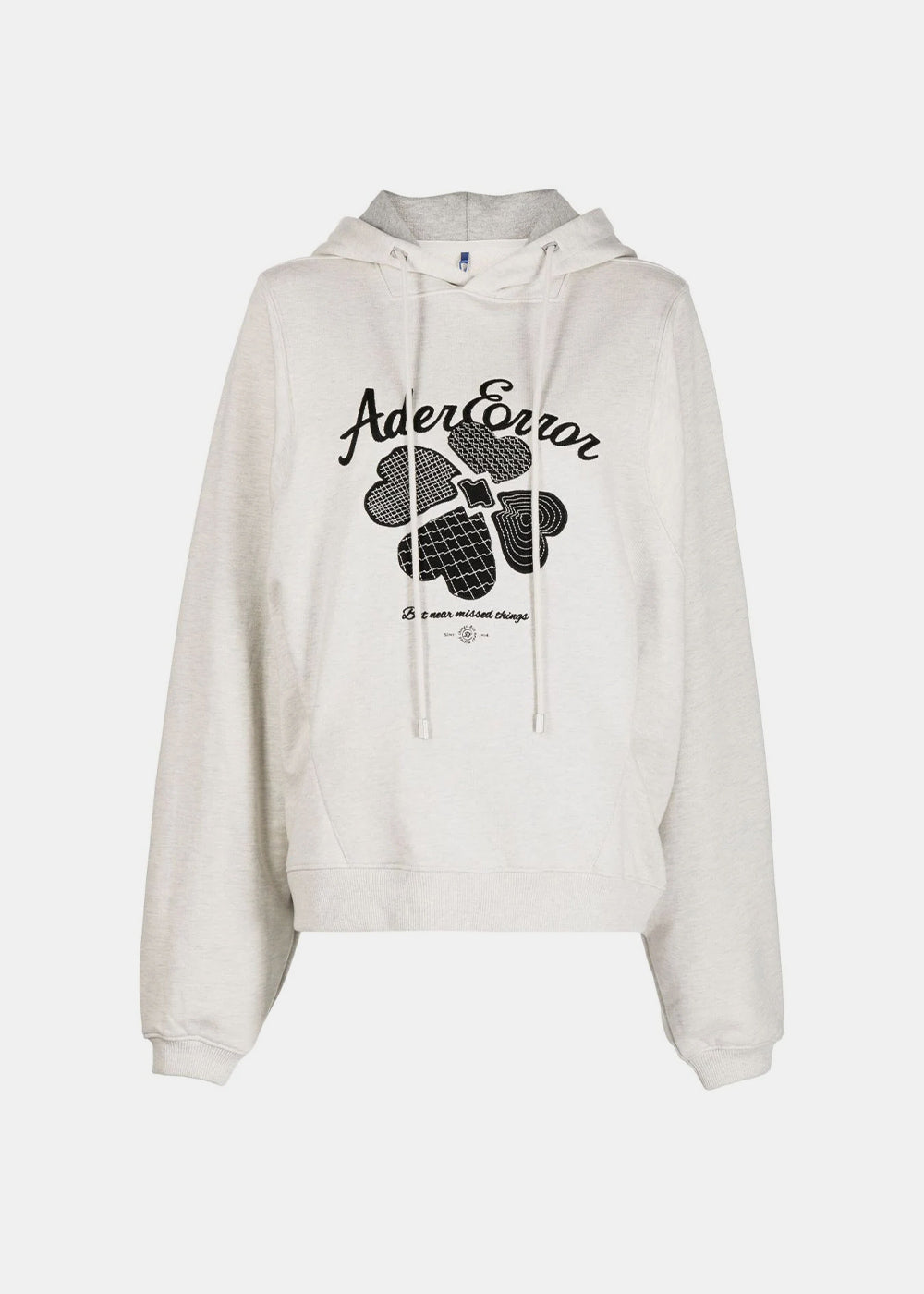 Оригінальна Beige Tever Logo-Embroidered Hoodie Ader error – боковий вид
