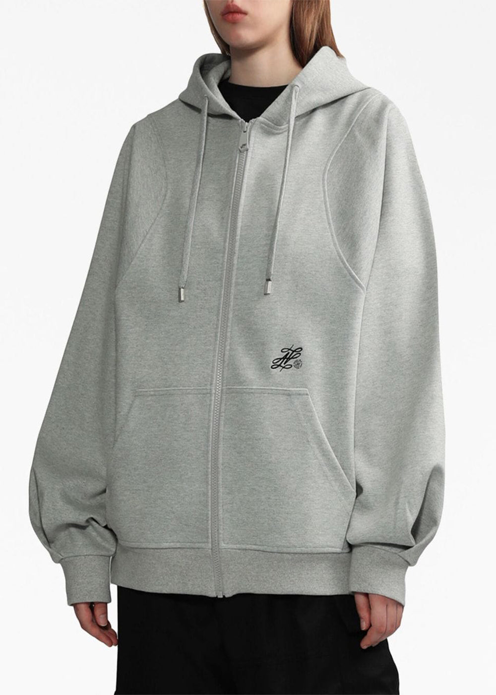 Grey Zip-Up Hoodie Ader error оригінал – Купити в Україні – детальний вид