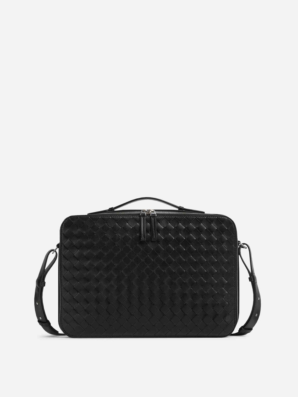 Intrecciato Leather Briefcase Bottega veneta оригінал – Купити в Україні – боковий вид