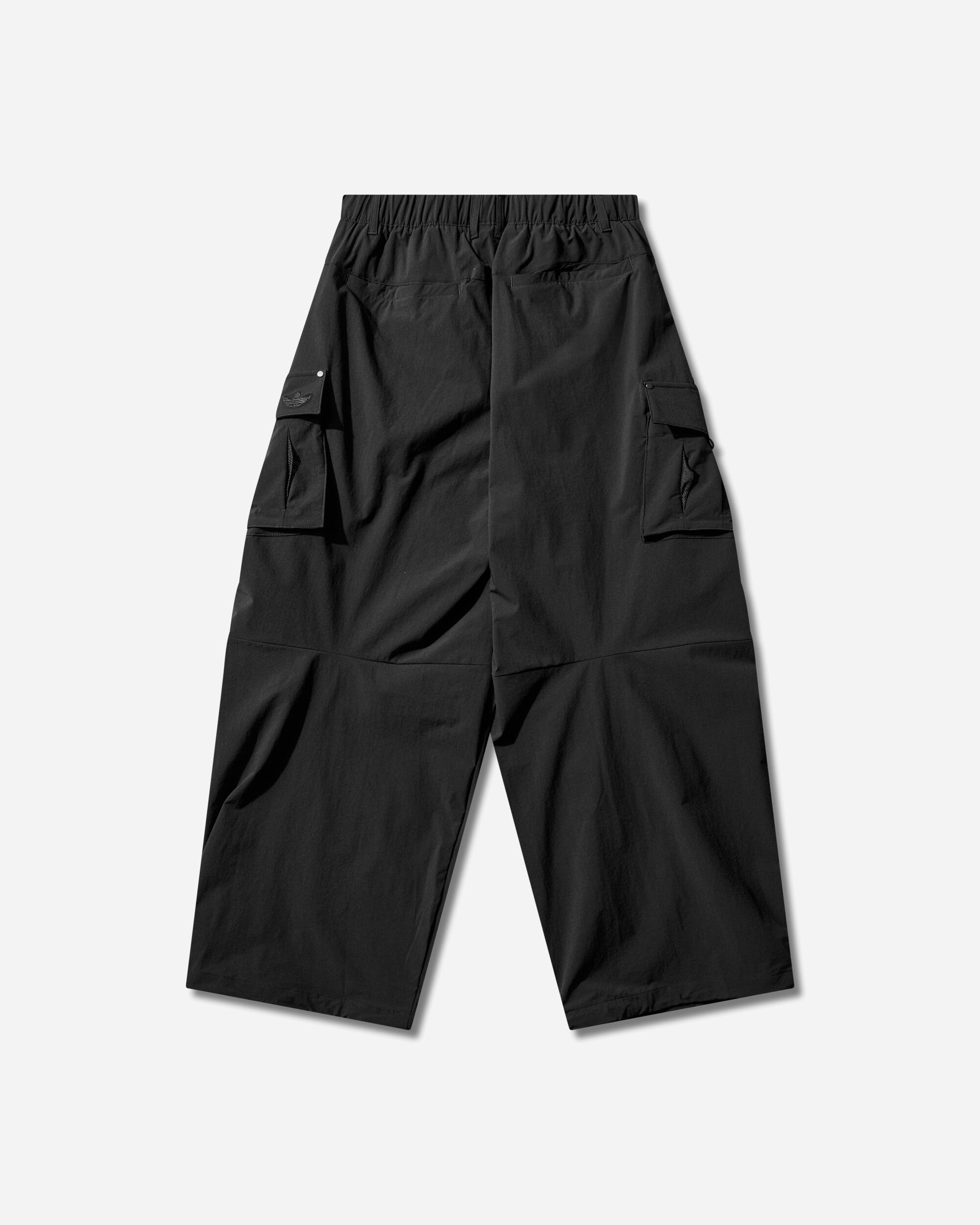 Mens Premium Essentials Utility Cargo Pants Black Adidas оригінал – Купити в Україні – вид ззаду - ADIDAS