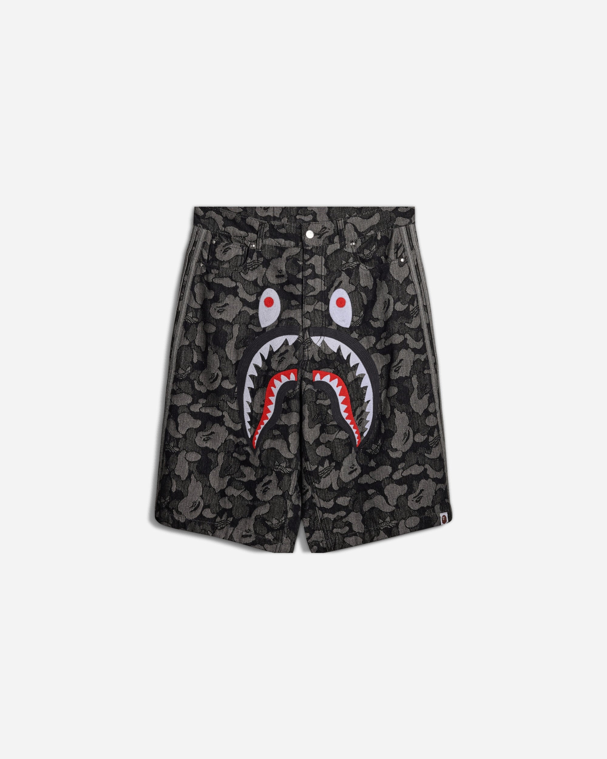 Bape Shark Denim Jorts Black Adidas – Гарантія оригінальності – боковий вид - ADIDAS