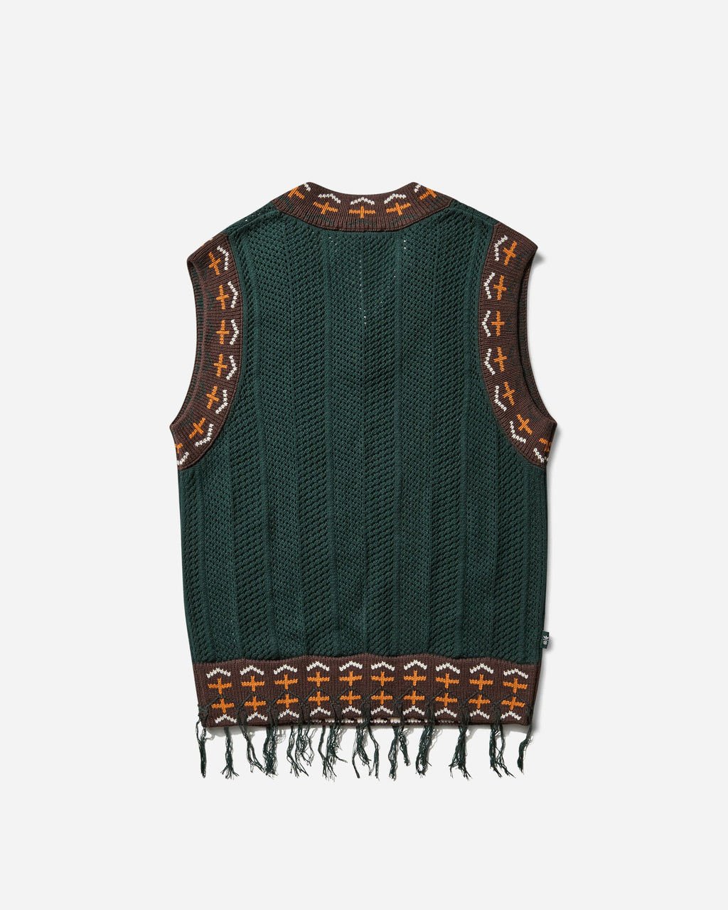Clot By Edison Chen Crochet Vest Green Night Adidas – Гарантія оригінальності – вид ззаду