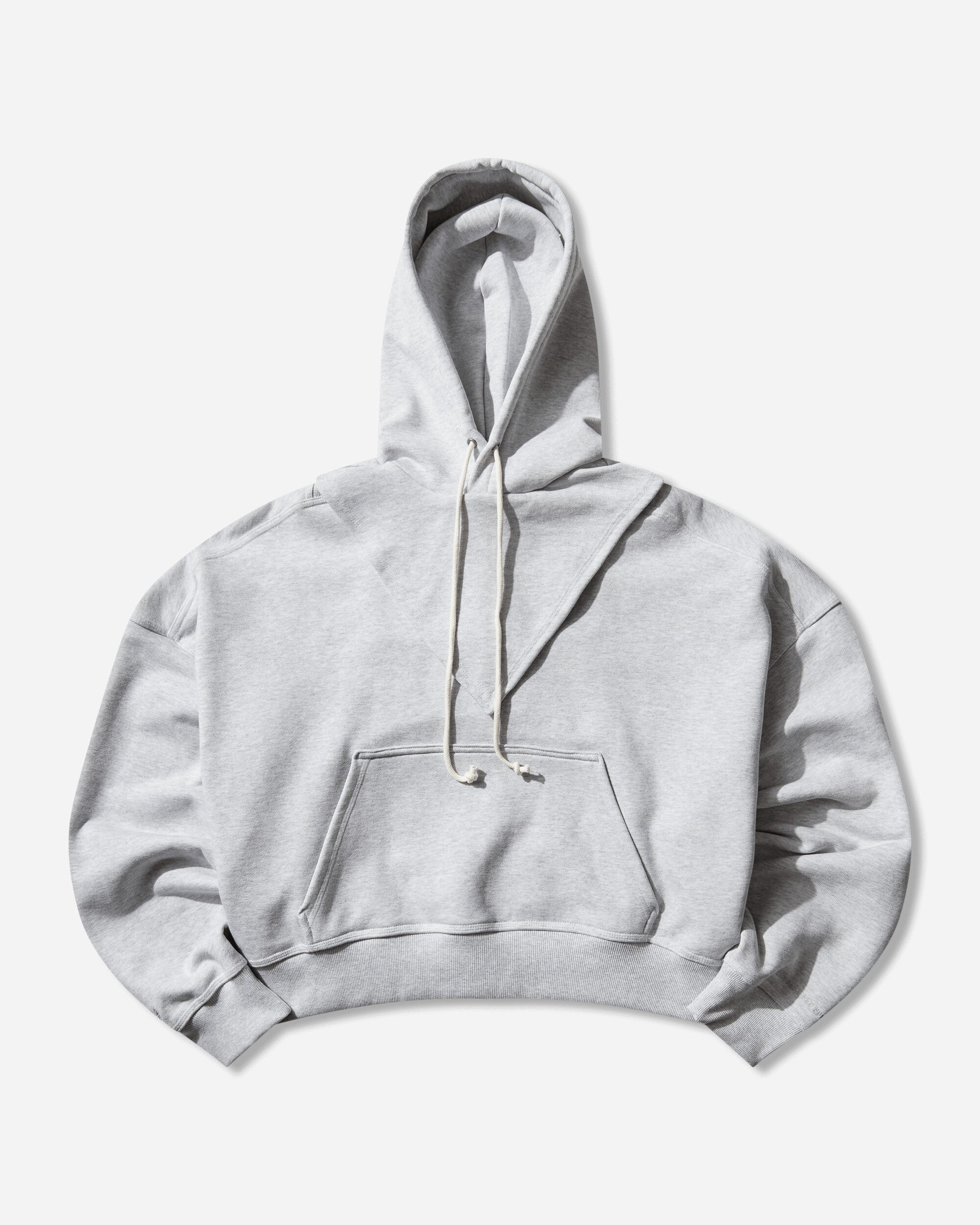 Bad Bunny Heavy Crewneck & Hooded Balaclava Sweatshirt Light Grey Heather Adidas оригінал – Купити в Україні – боковий вид - ADIDAS