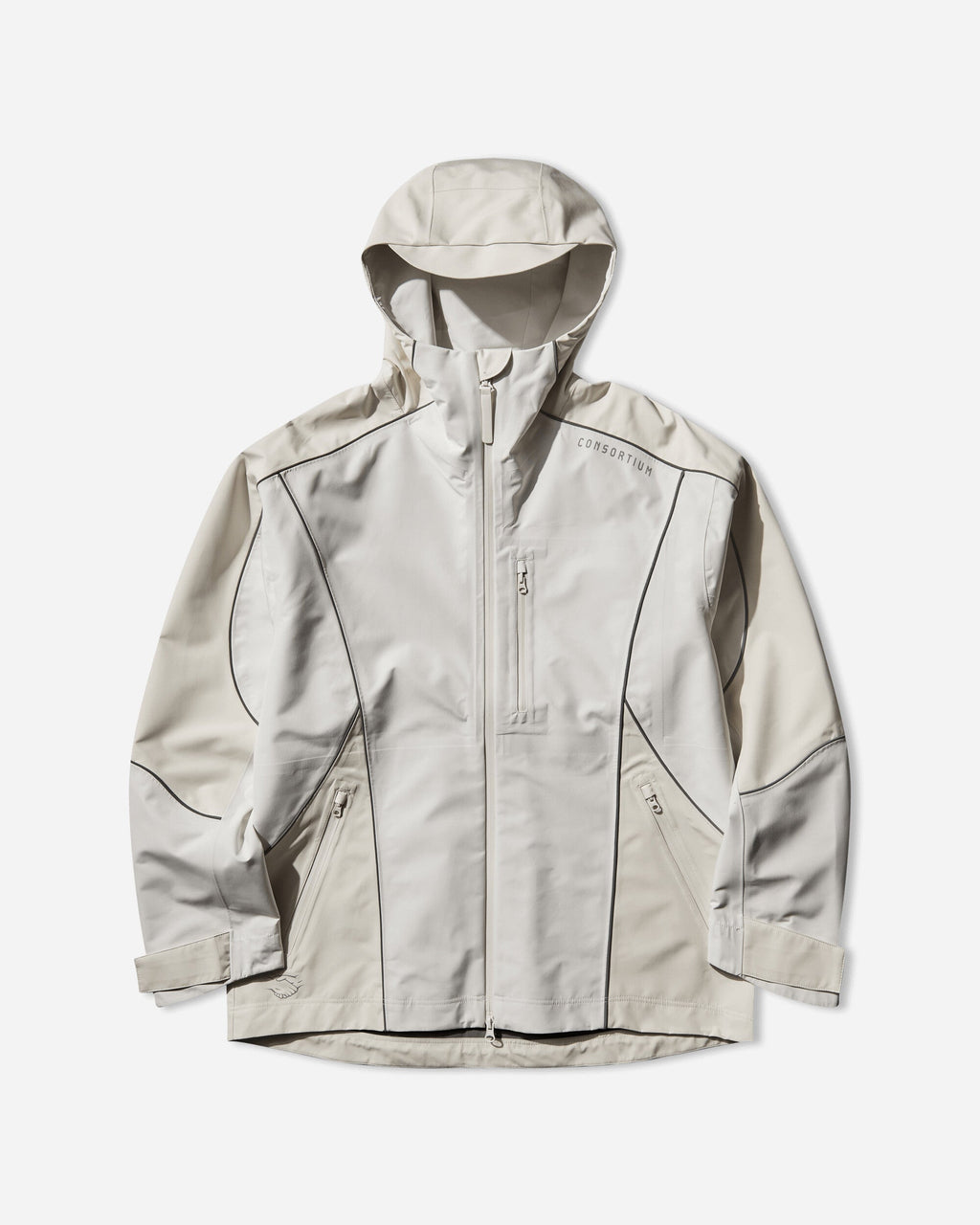 Mens Consortium Shell Jacket Chalk White Adidas оригінал – Купити в Україні – боковий вид