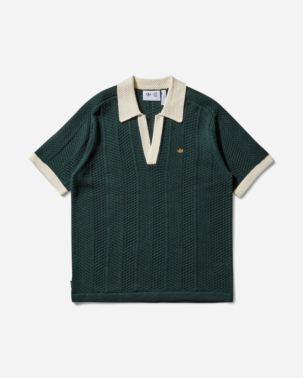Оригінальна Clot By Edison Chen Pique Polo Green Night Adidas – боковий вид