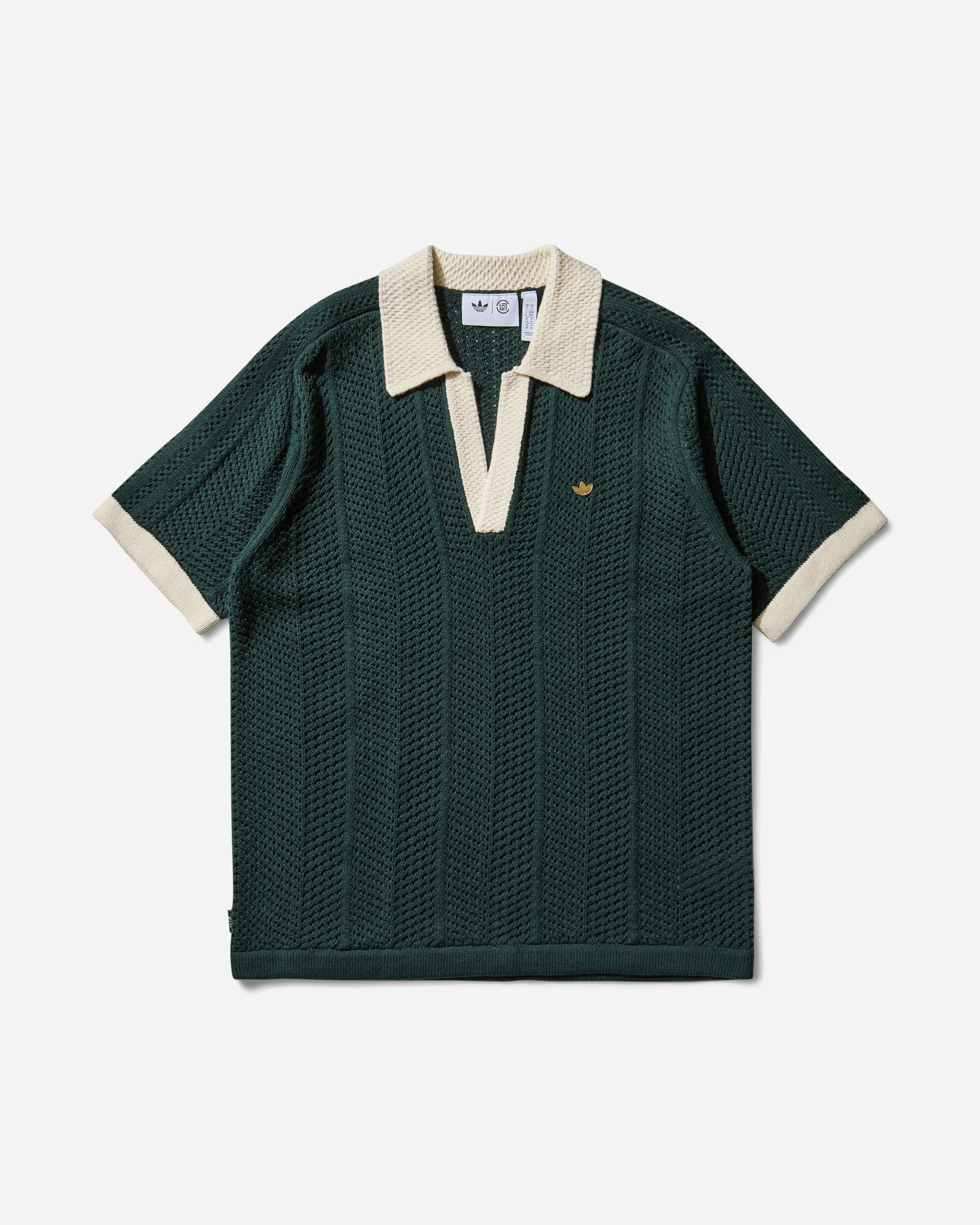 Оригінальна Clot By Edison Chen Pique Polo Green Night Adidas – боковий вид - ADIDAS