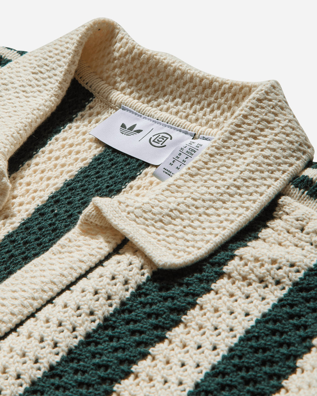 Оригінальна Clot By Edison Chen Pique Polo Green Night Adidas – детальний вид