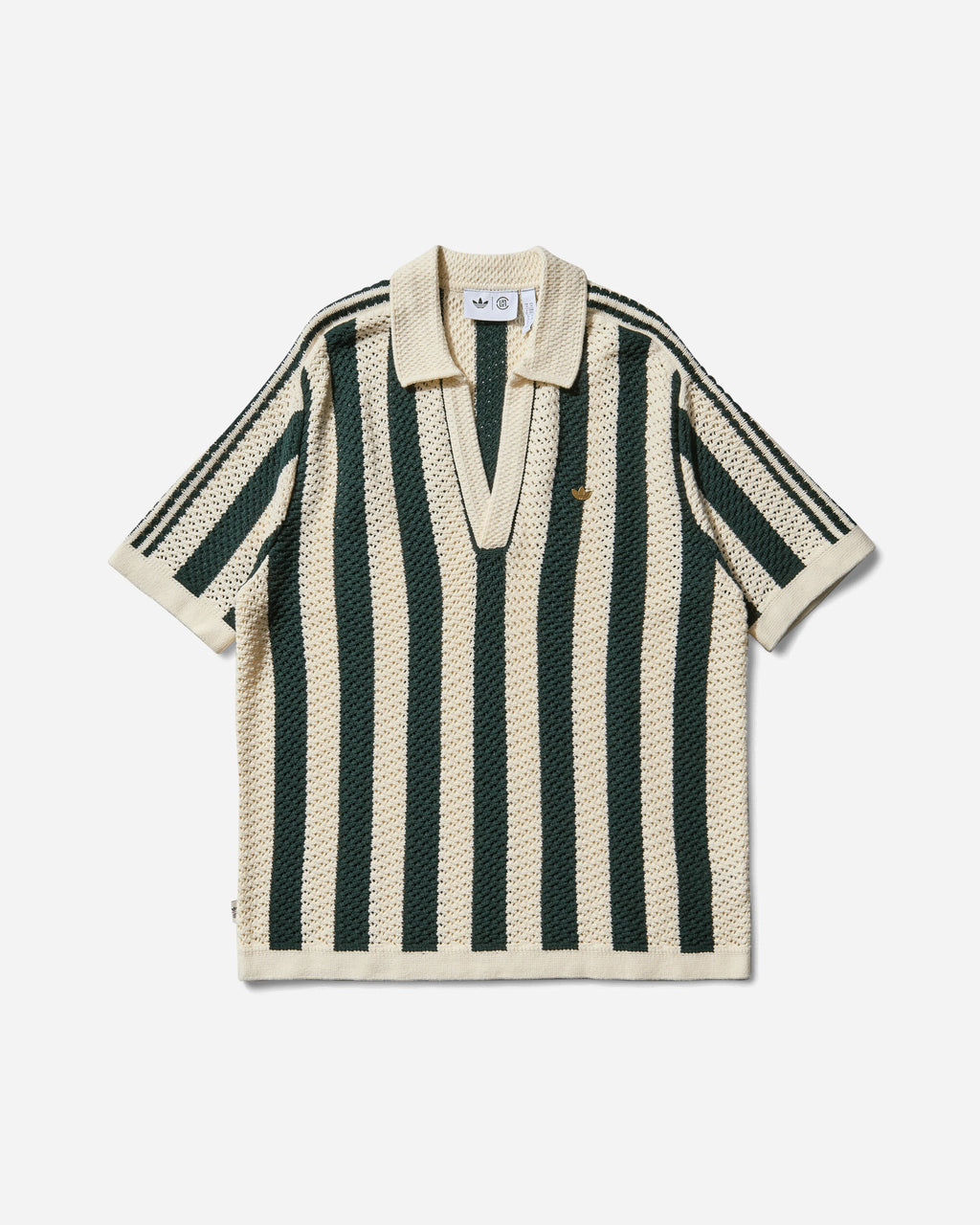 Оригінальна Clot By Edison Chen Pique Polo Green Night Adidas – боковий вид