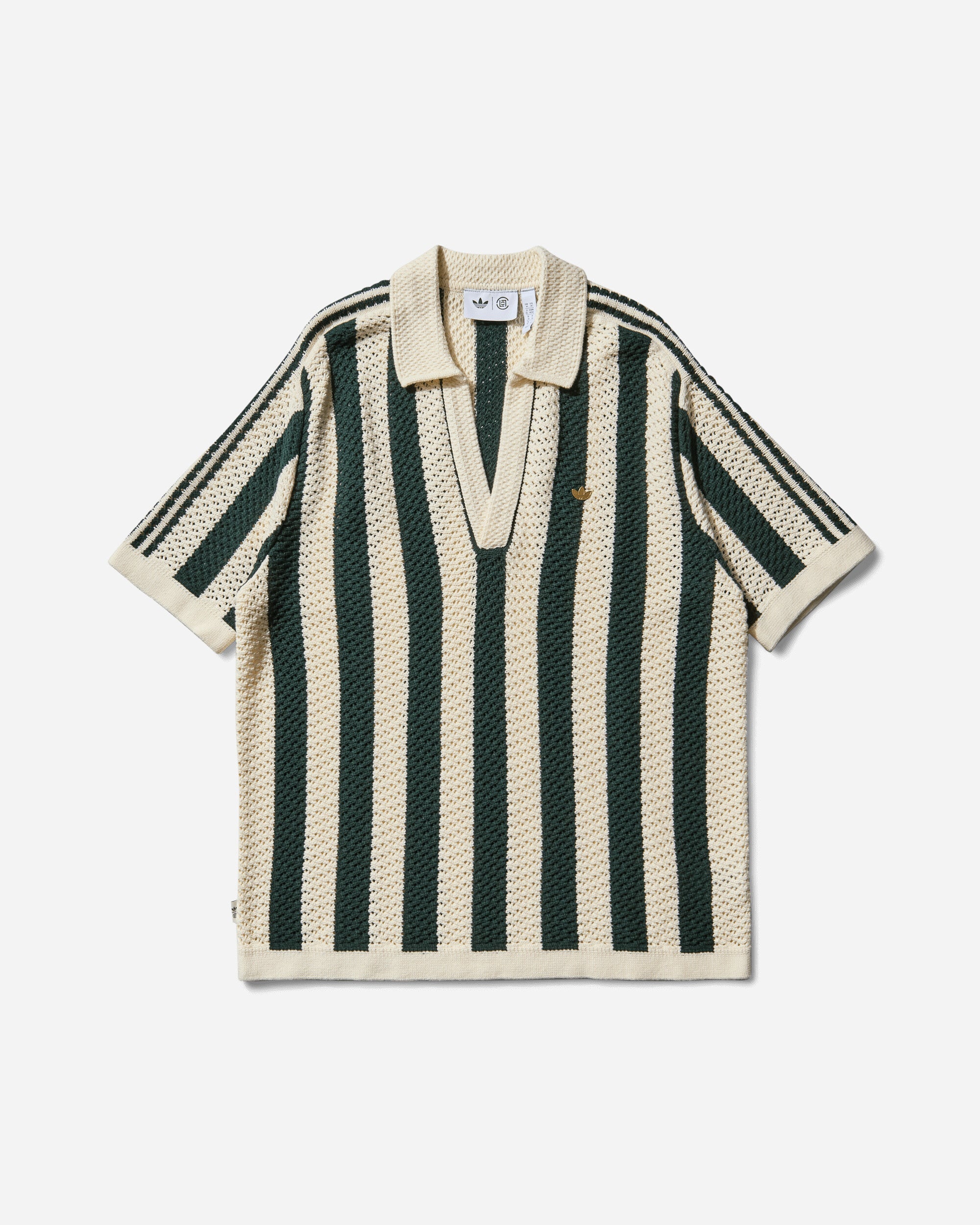 Оригінальна Clot By Edison Chen Pique Polo Green Night Adidas – боковий вид - ADIDAS