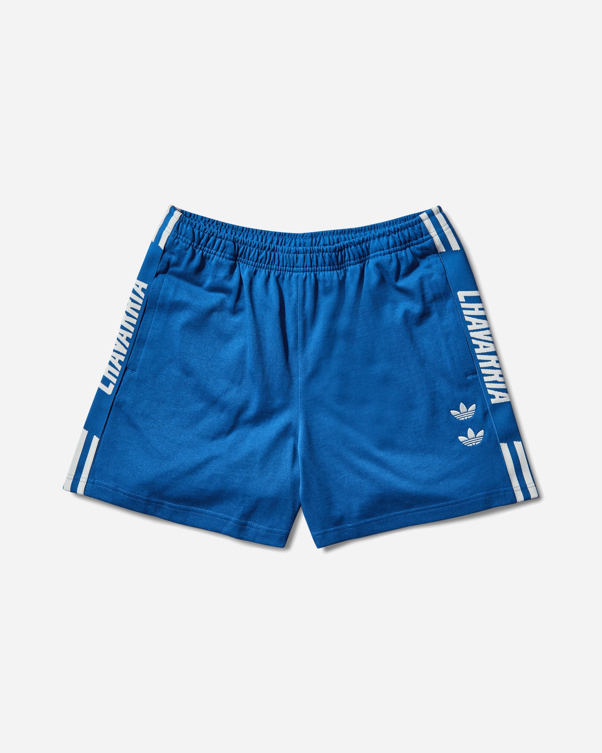 Mens Willy Chavarria Gym Shorts Dark Marine Adidas – Гарантія оригінальності – боковий вид - ADIDAS