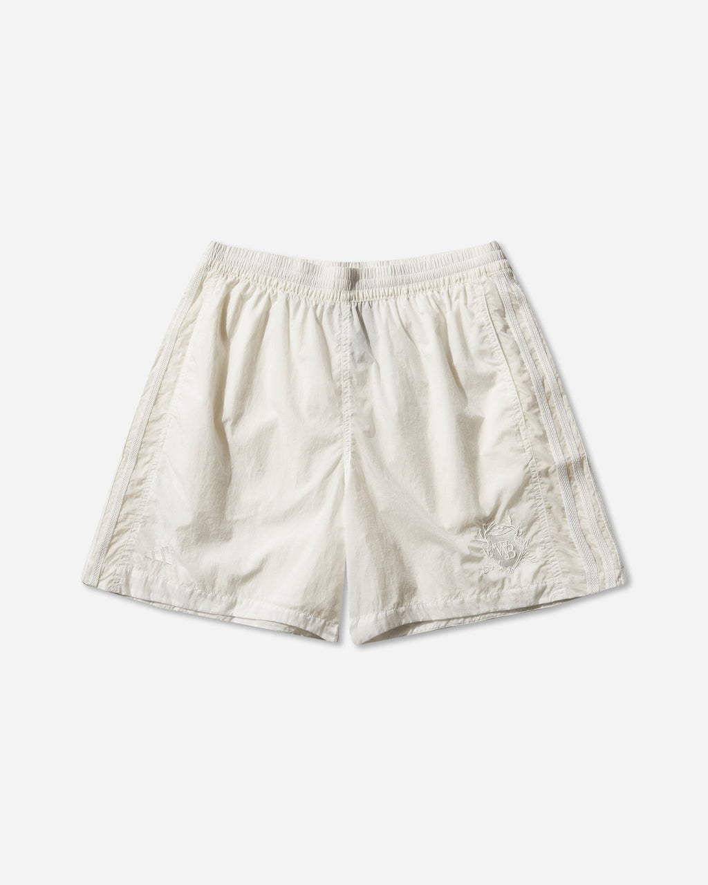 Оригінальна Wales Bonner Football Shorts Off White Adidas – боковий вид