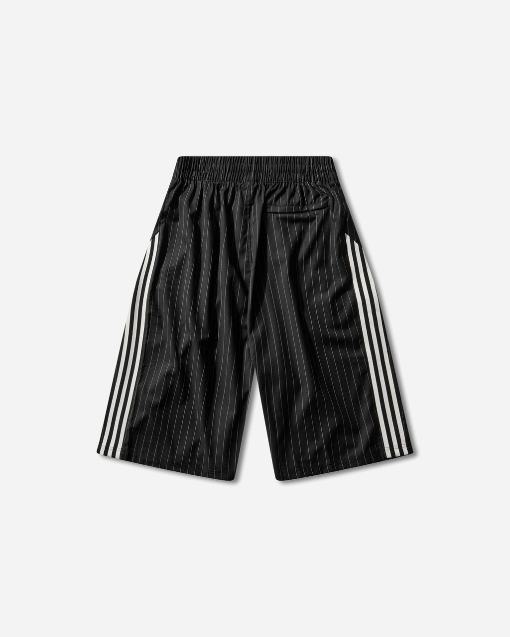Mens Willy Chavarria Pinstripe Shorts Black Adidas – Гарантія оригінальності – вид ззаду