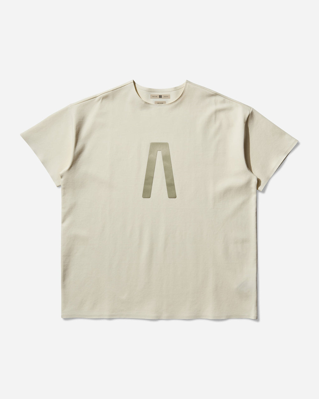 Mens Fear Of God Athletics Performance T-Shirt Cream White Adidas – Гарантія оригінальності – боковий вид