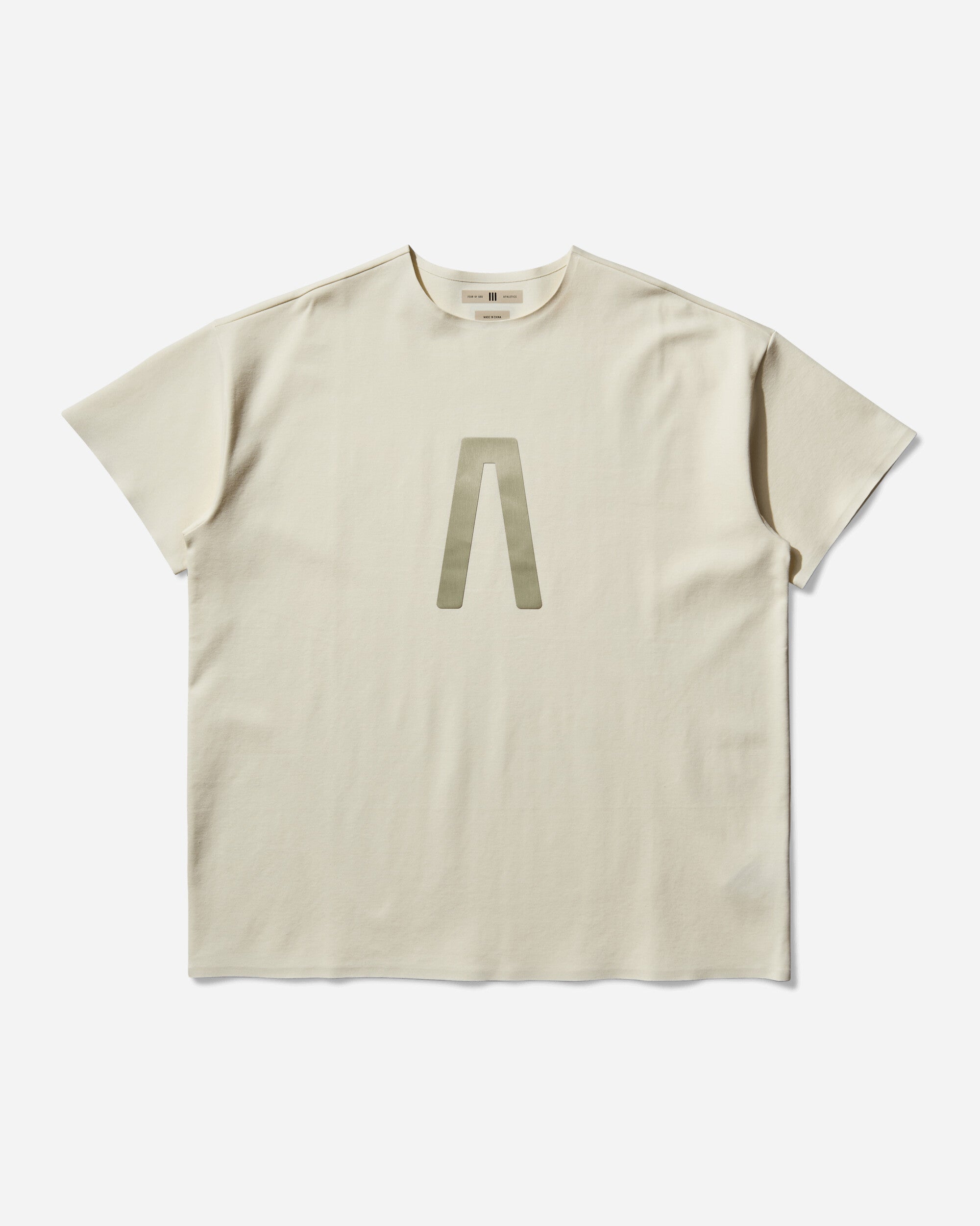 Mens Fear Of God Athletics Performance T-Shirt Cream White Adidas – Гарантія оригінальності – боковий вид - ADIDAS
