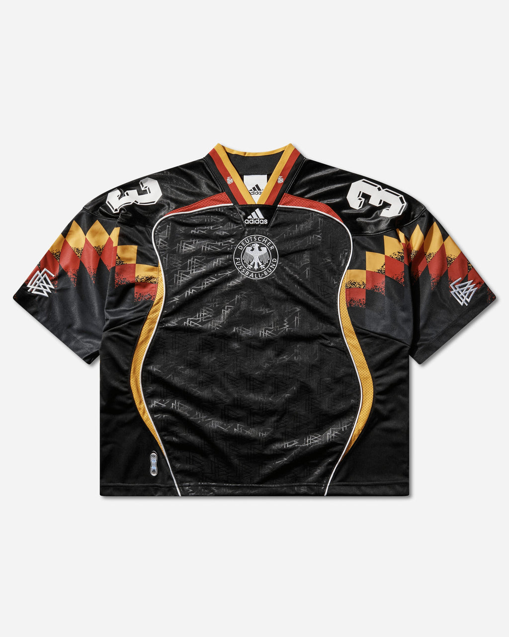 Mens Bringback Remixed Germany Jersey Black Adidas – Гарантія оригінальності – боковий вид