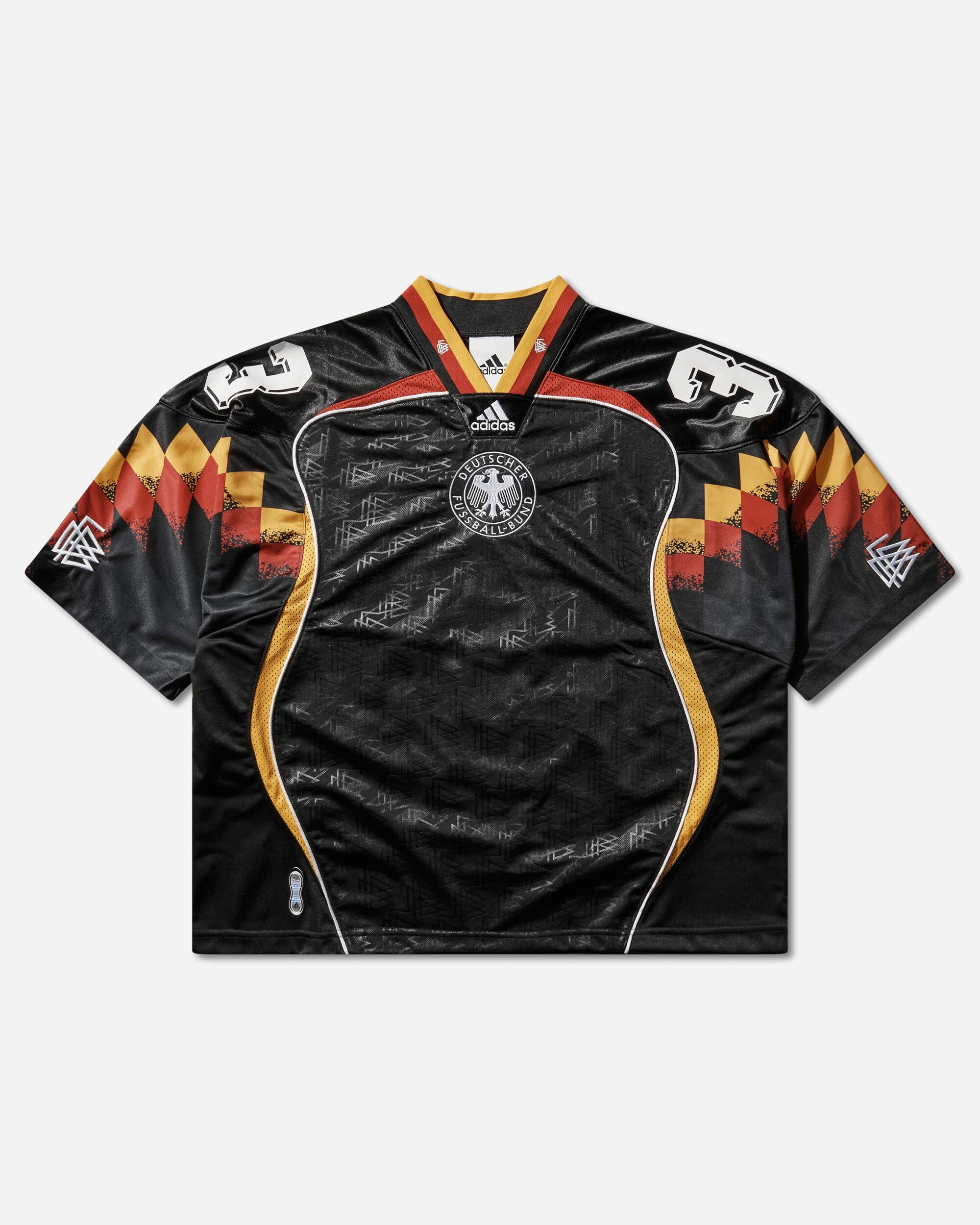 Mens Bringback Remixed Germany Jersey Black Adidas – Гарантія оригінальності – боковий вид