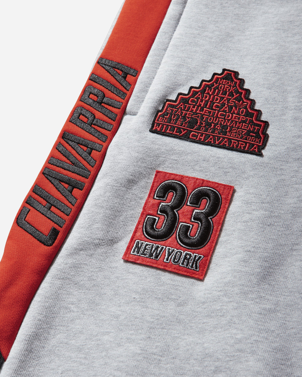 Оригінальна Willy Chavarria Ny Sweatpants Light Grey Heather Adidas – детальний вид