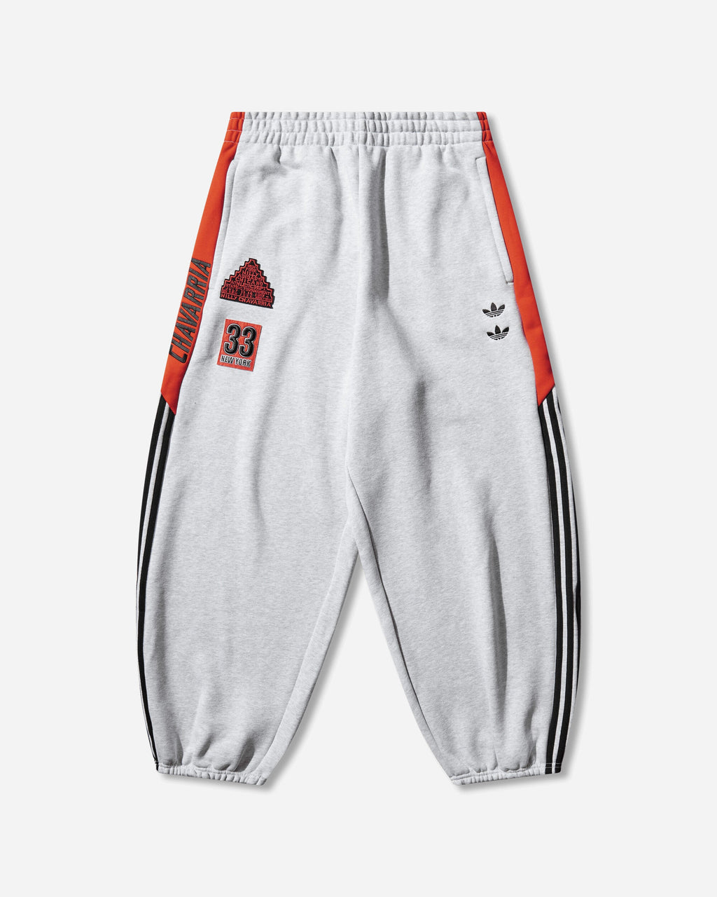 Оригінальна Willy Chavarria Ny Sweatpants Light Grey Heather Adidas – боковий вид