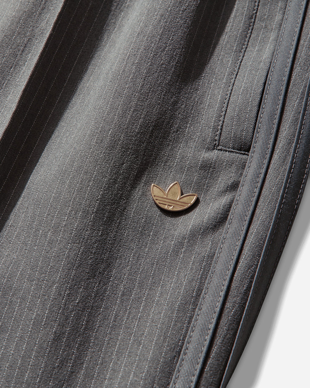 Mens Firebird Loose Pinstripes Track Pants Grey Four Adidas – Гарантія оригінальності – детальний вид