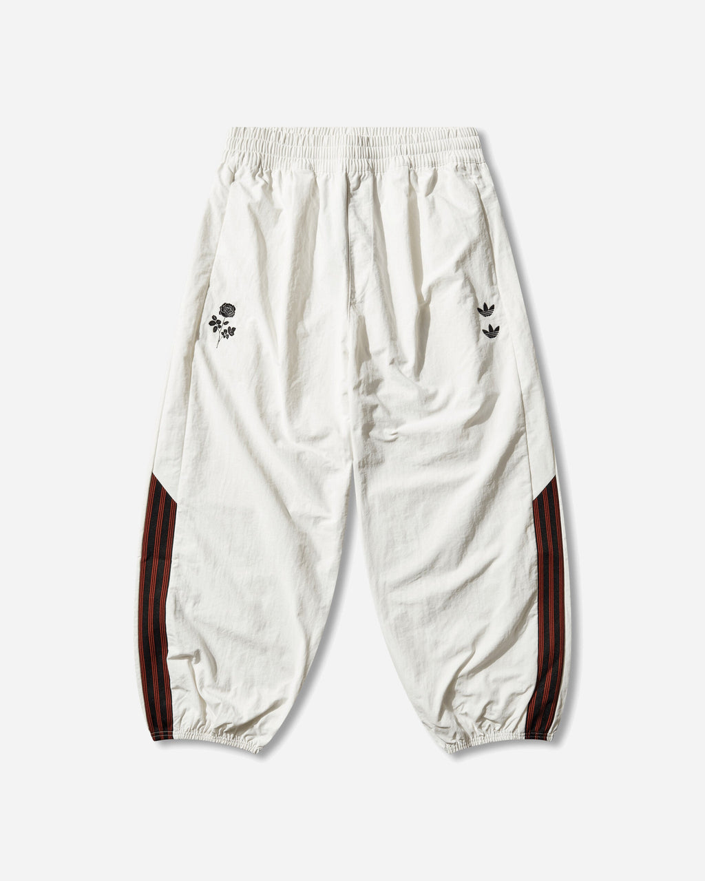 Оригінальна Mens Willy Chavarria Woven Track Pants Off White Adidas – боковий вид