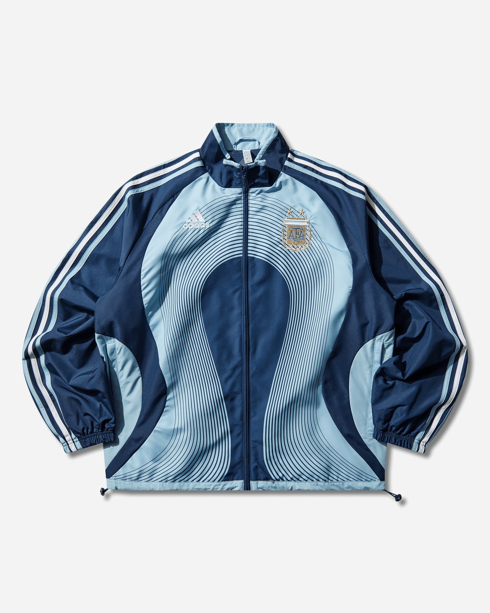 Оригінальна Mens Argentina Away Track Top Dark Blue Adidas – боковий вид - ADIDAS