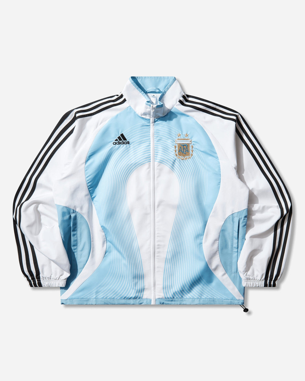 Mens Argentina 2006 Home Track Top White Adidas – Гарантія оригінальності – боковий вид