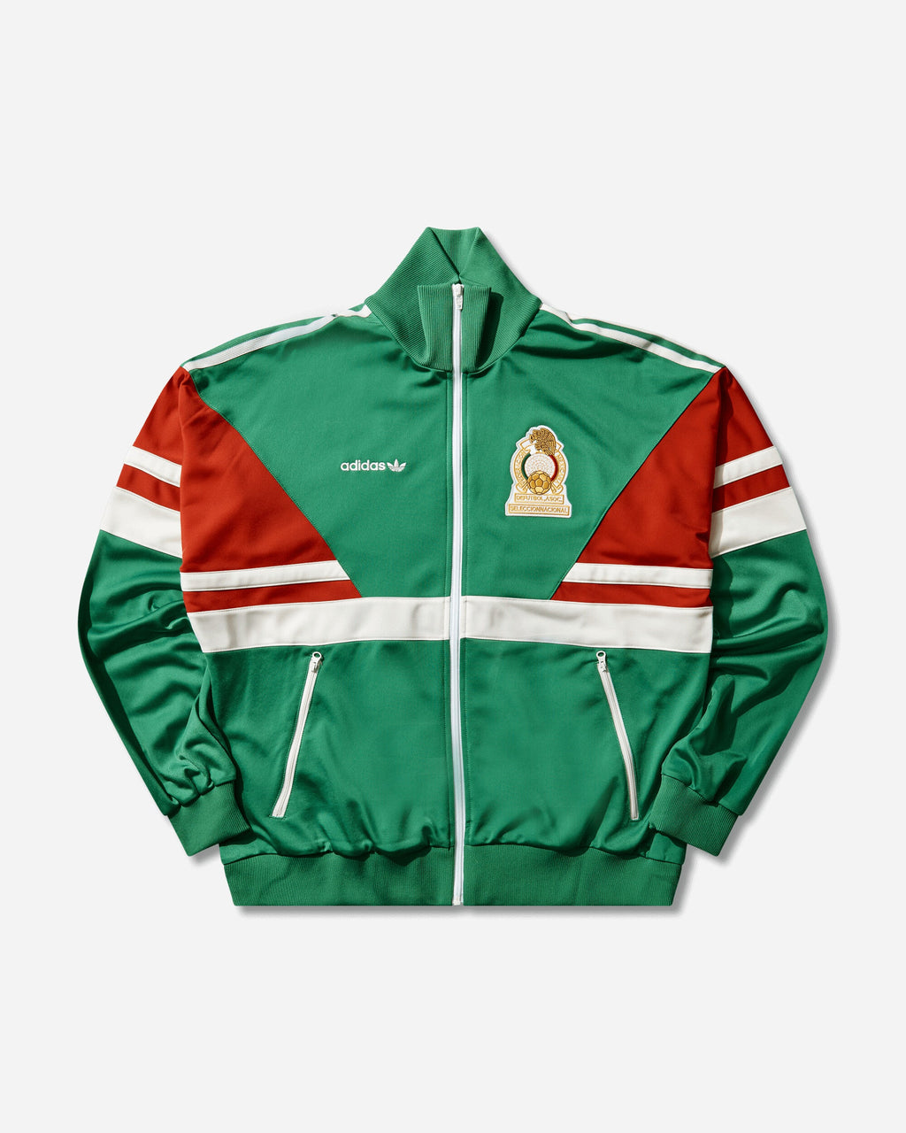 Mens Mexico 1986 Track Top Green Adidas – Гарантія оригінальності – боковий вид