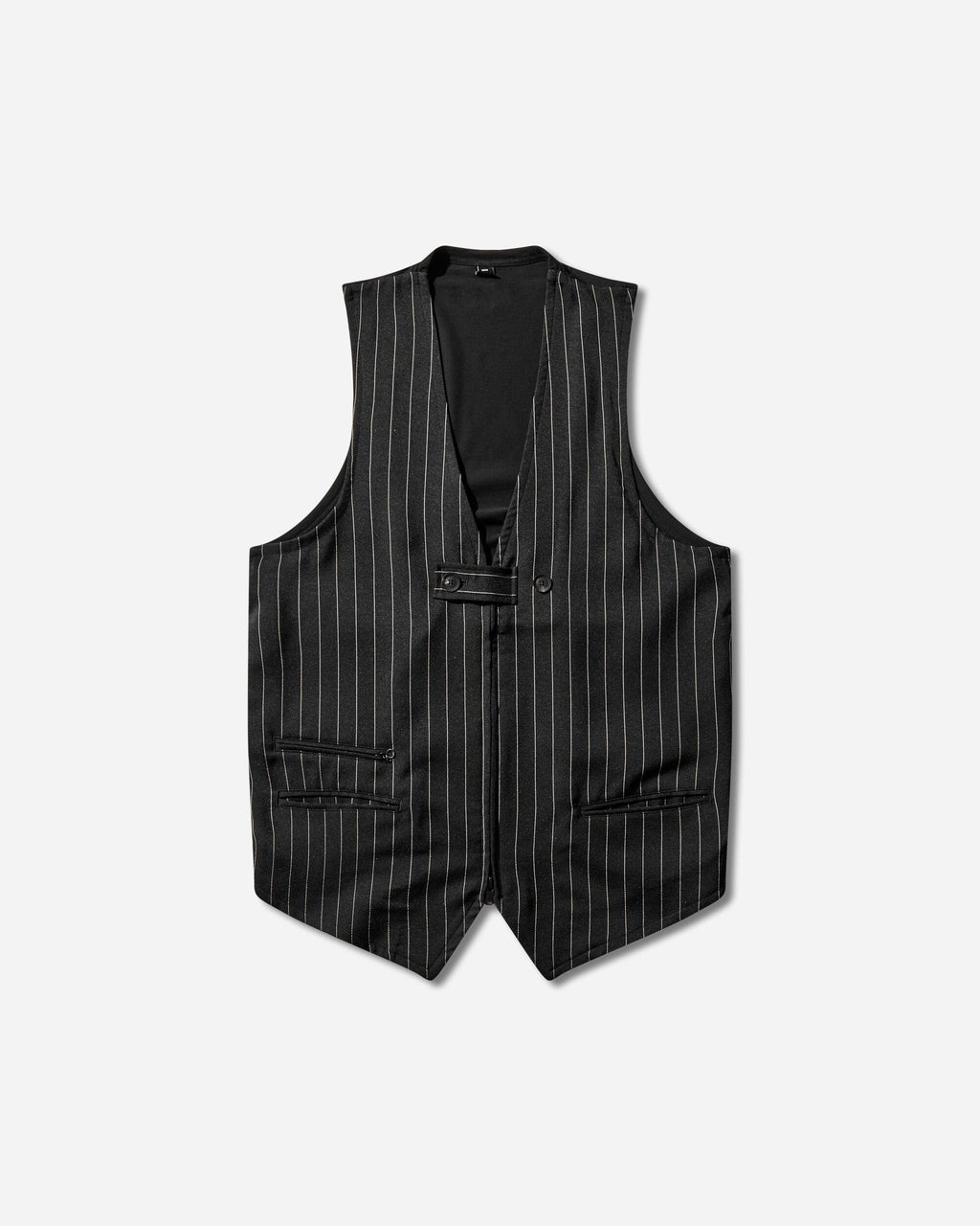 Y-3 Sport Uniform Pinstripe Tailored Vest Black Adidas – Гарантія оригінальності – боковий вид