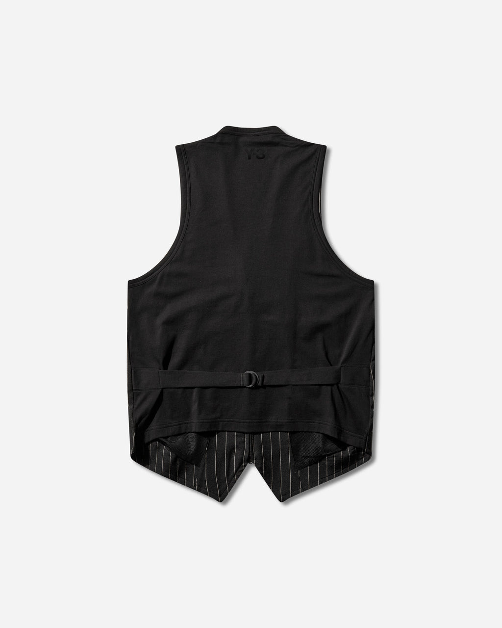 Y-3 Sport Uniform Pinstripe Tailored Vest Black Adidas – Гарантія оригінальності – вид ззаду