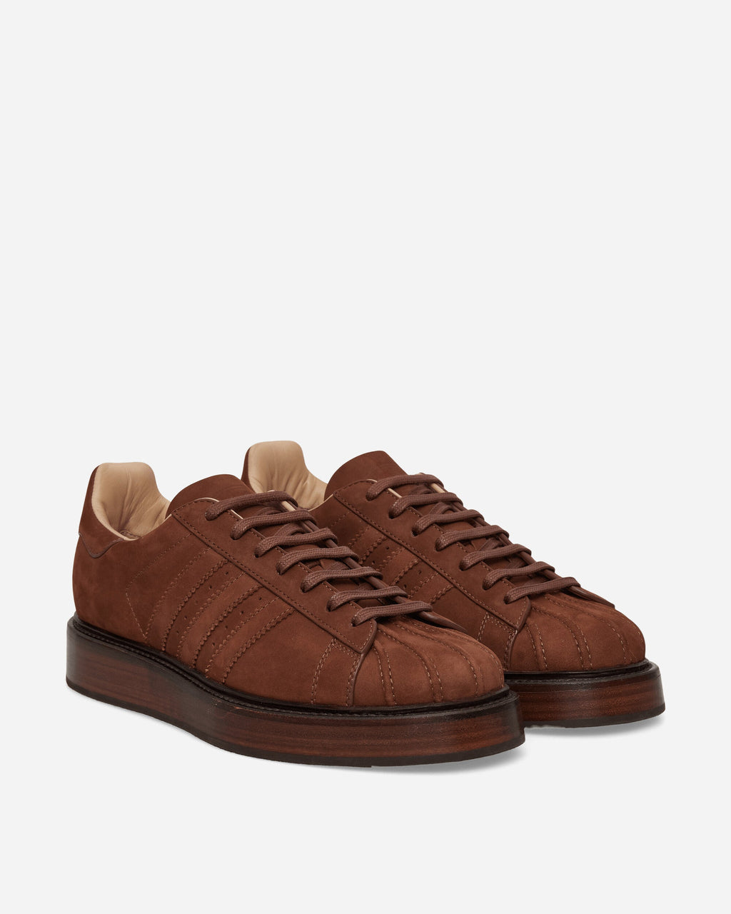 Superstar Lux Made In Italy Sneakers Preloved Brown Adidas – Гарантія оригінальності – вид ззаду