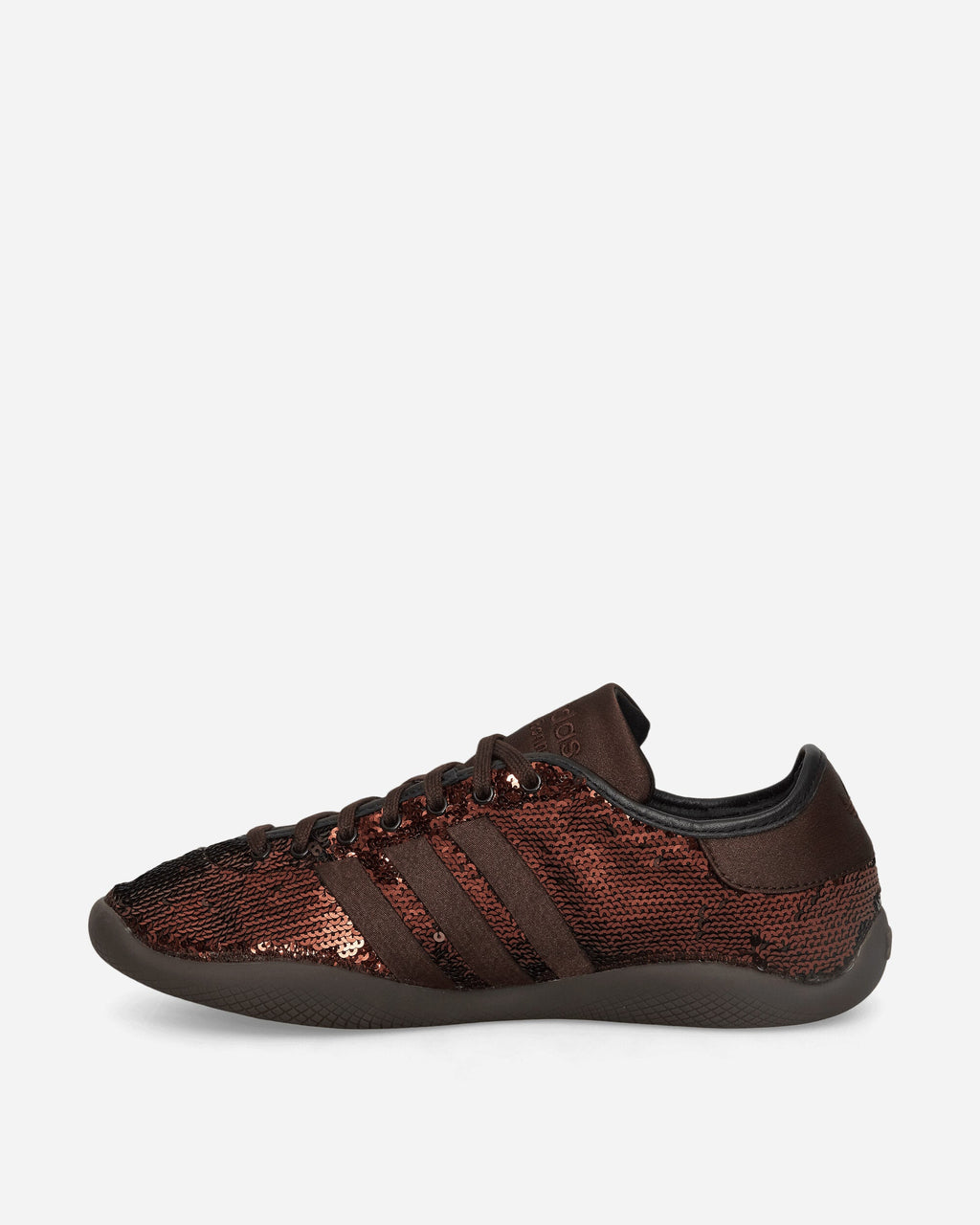 Оригінальна Wales Bonner Karintha Lo Sequin Sneakers Dark Brown Adidas – детальний вид