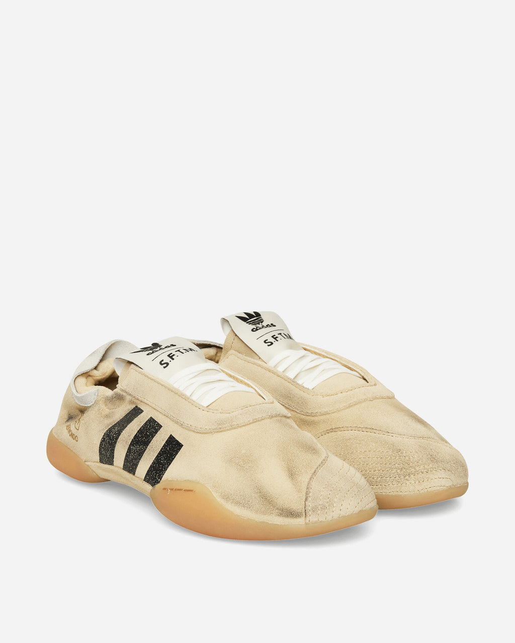 Оригінальна Womens Sftm Taekwondo Mei Sneakers Cream White Adidas – вид ззаду