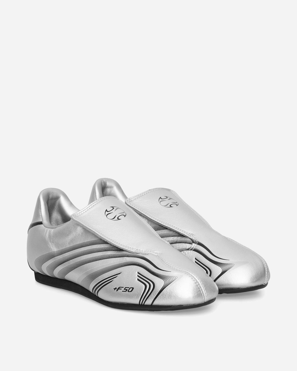 Оригінальна Taekwondo F50 Sneakers Silver Metallic Adidas – вид ззаду