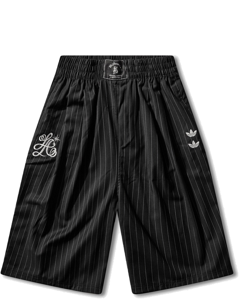 Mens Willy Chavarria Pinstripe Shorts Black Adidas – Гарантія оригінальності