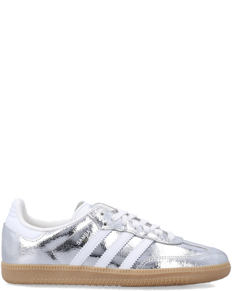 Metallic Silver Samba Sneakers Adidas оригінал – Купити в Україні