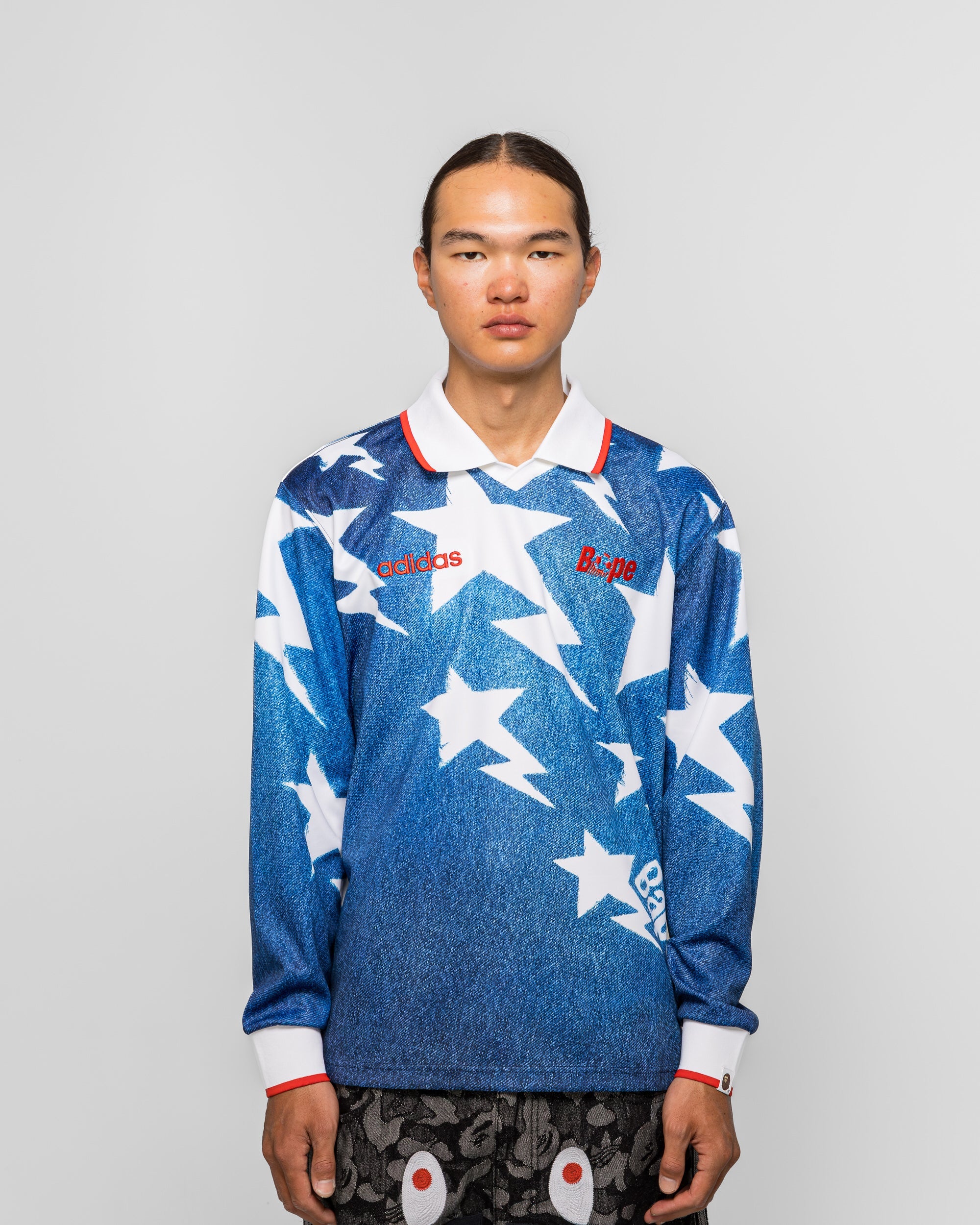 Lsl Star Jersey X Bape Adidas оригінал – Купити в Україні – вид ззаду - ADIDAS