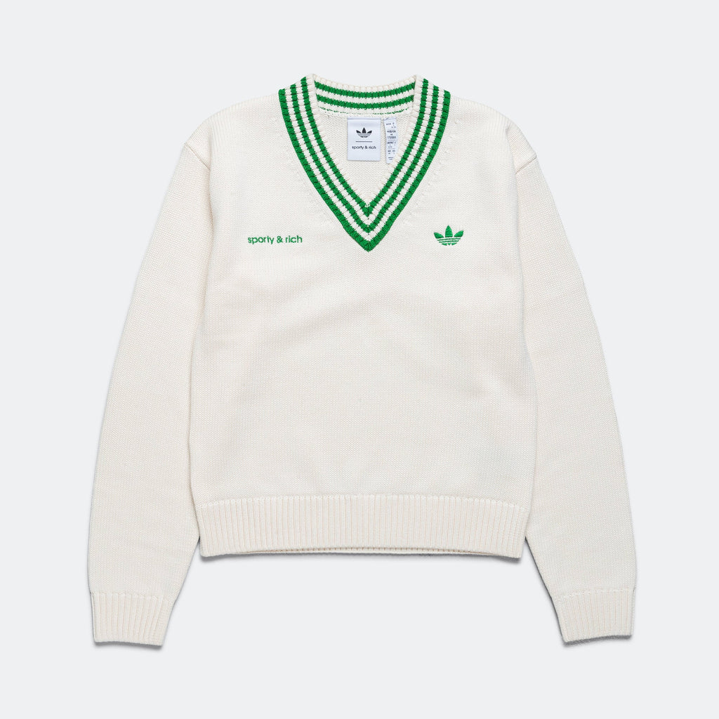 Womens Knit Sweater X Sporty & Rich Adidas оригінал – Купити в Україні – боковий вид