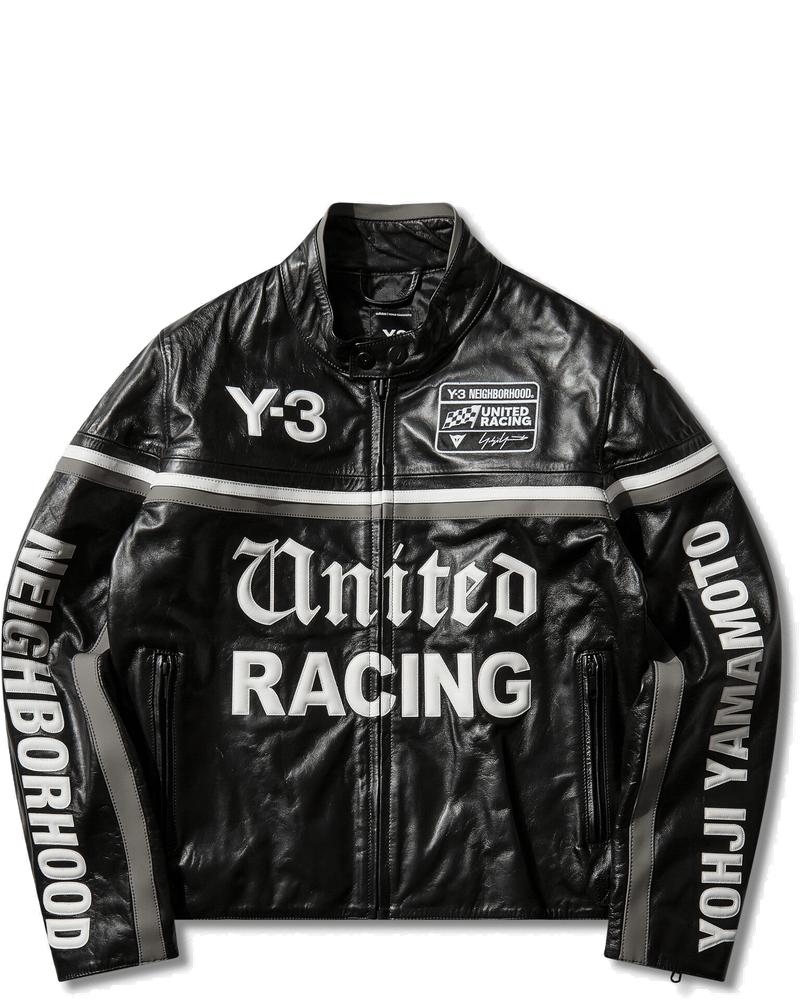 Оригінальна Mens Y-3 X Neighborhood Dainese Leather Racer Jacket Black Adidas
