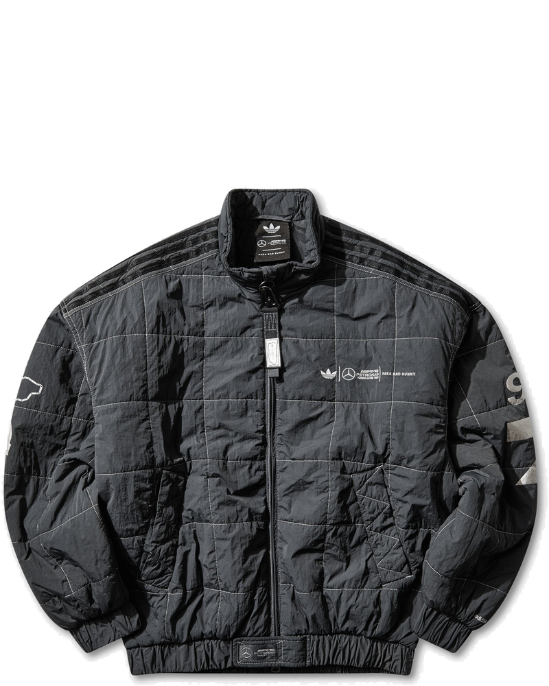 Mens Bad Bunny X Mercedes-Amg Petronas F1 Team Jacket Solid Grey Adidas – Гарантія оригінальності