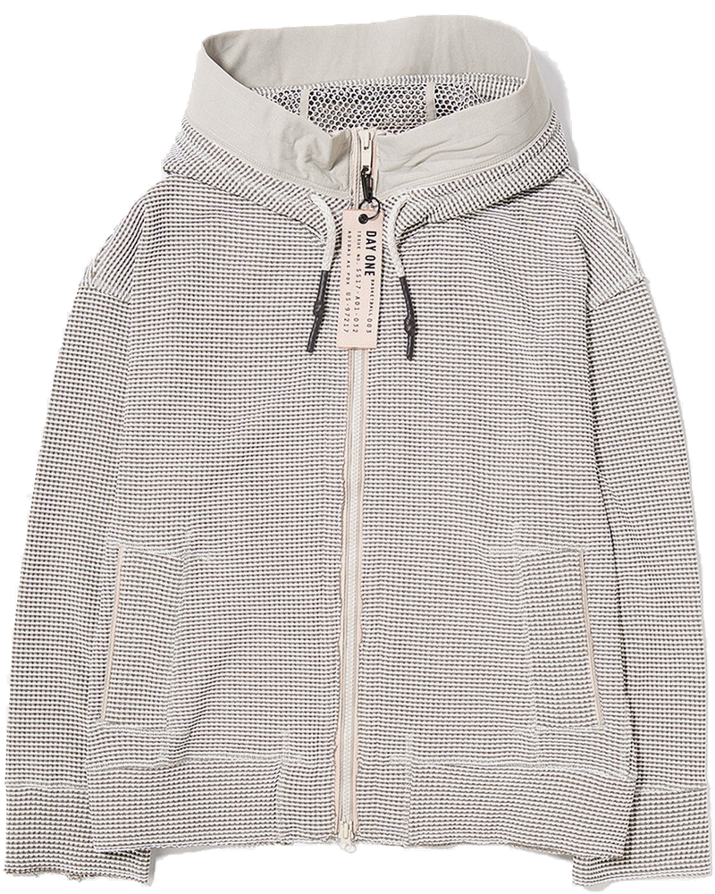 Оригінальна Day One Waffle Hooded Track Top Jacket Mens Creme Adidas