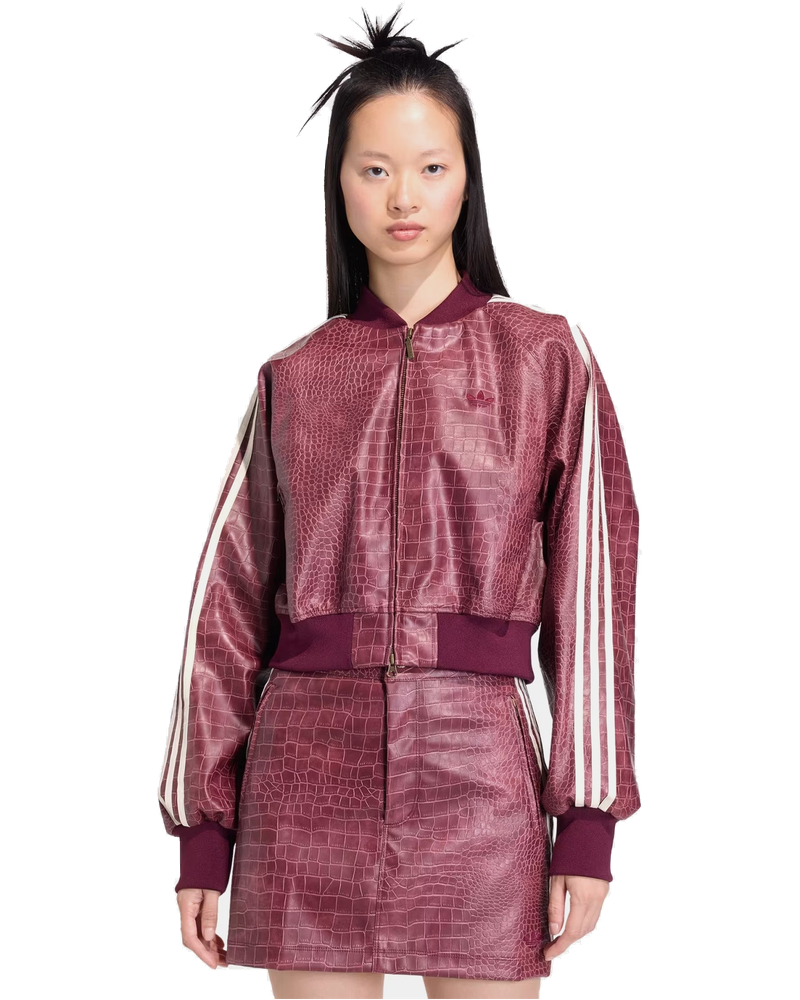 Pleather Snakeskin Womens Jacket Adidas – Гарантія оригінальності