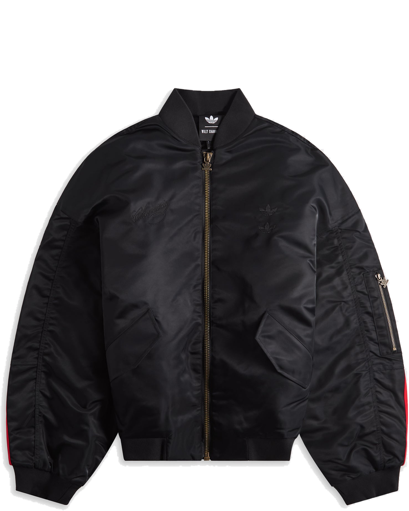 X Willy Chavarria Zipped Bomber Jacket Black Adidas оригінал – Купити в Україні