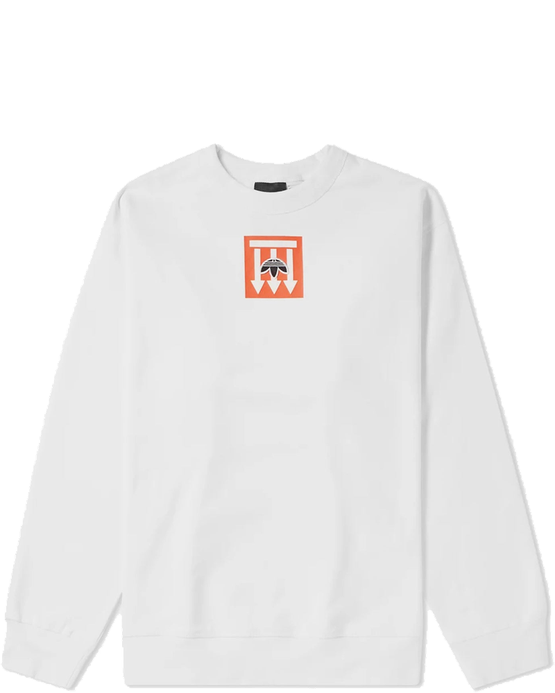 Original By Alexander Wang Graphic Mens Crew Shirt White Adidas – Гарантія оригінальності