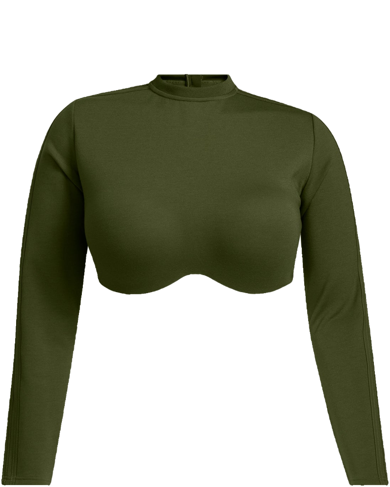 Womens Long Sleeve Crop Top Wild Pine Adidas – Гарантія оригінальності