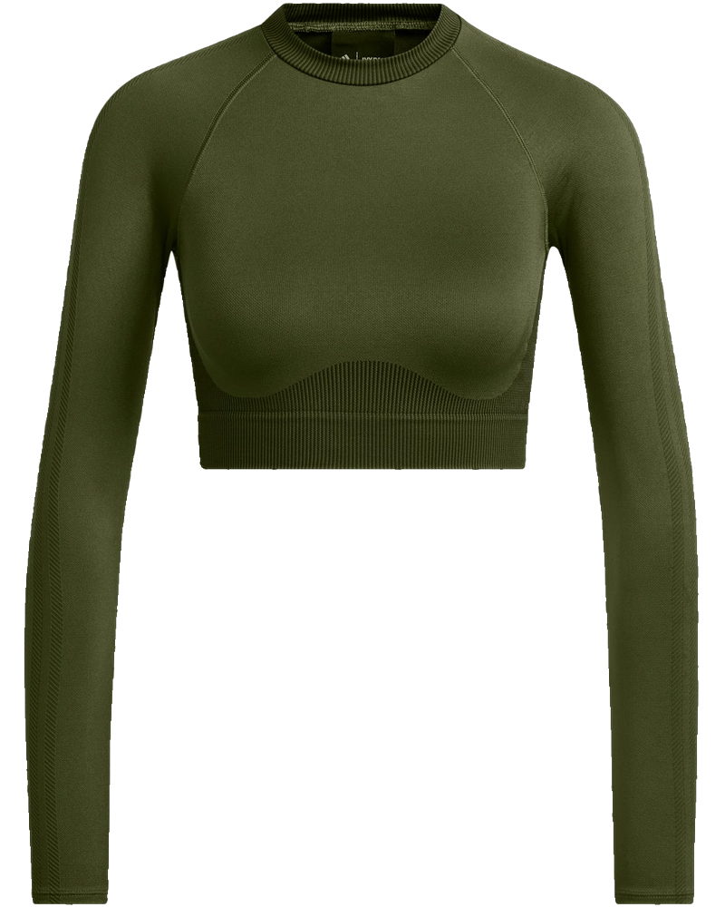 Womens Knit Crop Top 2.0 Wild Pine Adidas оригінал – Купити в Україні