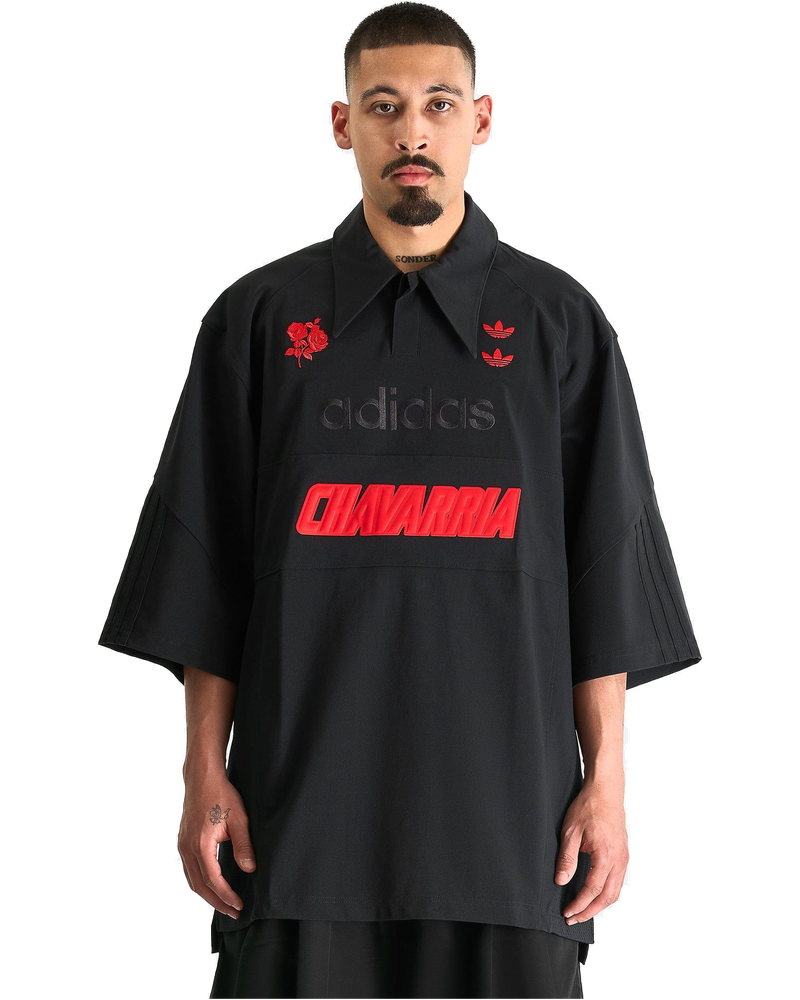 Willy Chavarria Polo Shirt In Black Adidas оригінал – Купити в Україні