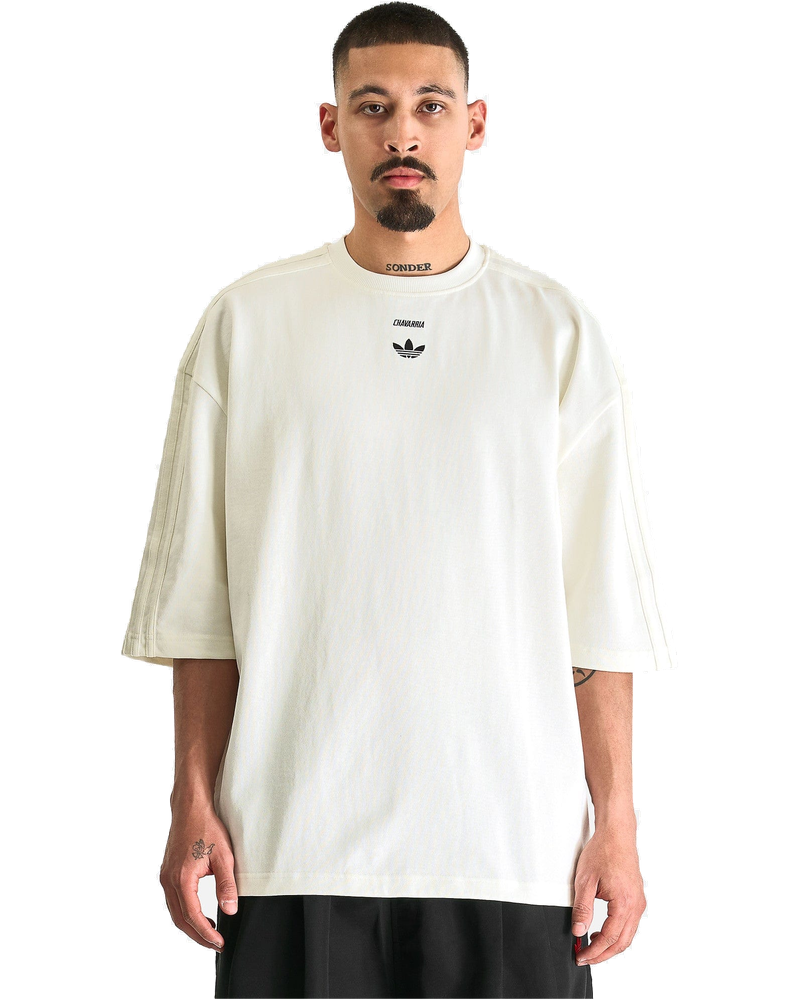 Willy Chavarria Merch Short Sleeve Tee In Off White Adidas – Гарантія оригінальності
